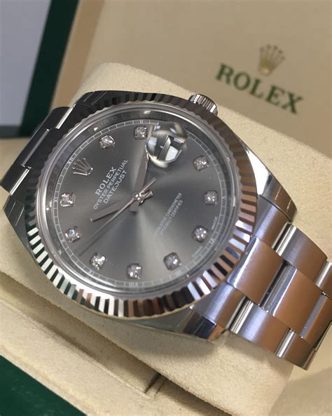 rhodium rolex dials|rolex datejust 41mm diamond dial.